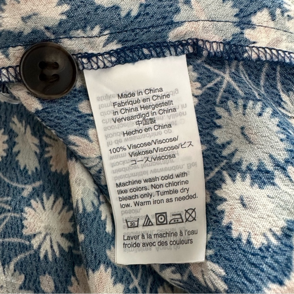 Madewell Women’s Side Button Front Floral Mini Dress Size 2 - Picture 5 of 8